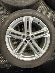 AUDI Q5 19" X 8J Alloy Wheels and tyres FY 80A601025G ET39 S Line OEM used