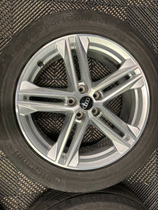 AUDI Q5 19" X 8J ALLOY WHEELS AND TYRES FY 80A601025G ET39 S LINE OEM