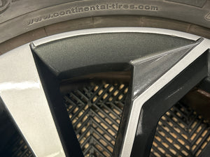 Audi Q5 19" X 8J Alloy Wheels and Tyres FY 80A60102BK ET39 S Line OEM Genuine Set of 4 Used