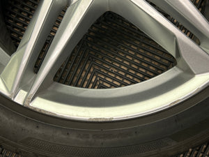 SET OF 4 USED OEM AUDI A4 B9 S LINE 18" ALLOY WHEELS AND TYRES 8W0601025R 8J