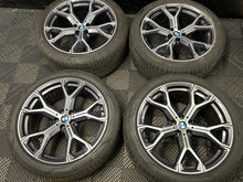 Load image into Gallery viewer, BMW 741m OEM/Genuine 21&quot; Alloy Wheels M Sport G05 G06 X5 X6 with tyres Set of 4