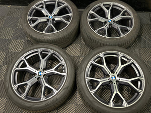 BMW 741m OEM/Genuine 21" Alloy Wheels M Sport G05 G06 X5 X6 with tyres Set of 4