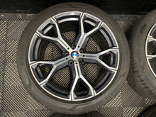 Load image into Gallery viewer, BMW 741m OEM/Genuine 21&quot; Alloy Wheels M Sport G05 G06 X5 X6 with tyres Set of 4