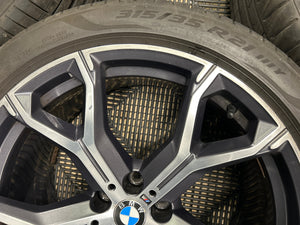 BMW 741m OEM/Genuine 21" Alloy Wheels M Sport G05 G06 X5 X6 with tyres Set of 4