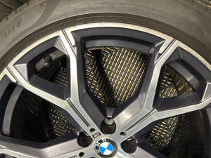 BMW 741m OEM/Genuine 21" Alloy Wheels M Sport G05 G06 X5 X6 with tyres Set of 4