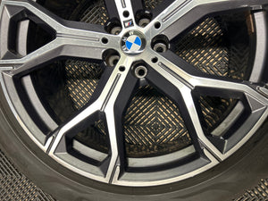 BMW 741m OEM/Genuine 21" Alloy Wheels M Sport G05 G06 X5 X6 with tyres Set of 4