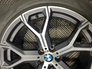 BMW 741m OEM/Genuine 21" Alloy Wheels M Sport G05 G06 X5 X6 with tyres Set of 4