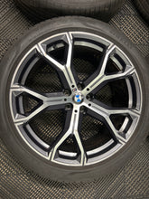 Load image into Gallery viewer, BMW 741m OEM/Genuine 21&quot; Alloy Wheels M Sport G05 G06 X5 X6 with tyres Set of 4