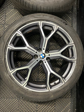 Load image into Gallery viewer, BMW 741m OEM/Genuine 21&quot; Alloy Wheels M Sport G05 G06 X5 X6 with tyres Set of 4
