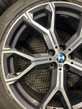 Load image into Gallery viewer, BMW 741m OEM/Genuine 21&quot; Alloy Wheels M Sport G05 G06 X5 X6 with tyres Set of 4