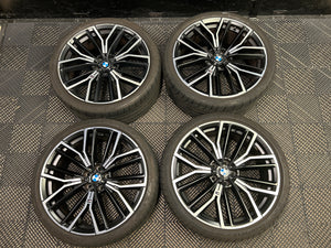 BMW OEM G30 G31 5 SERIES 846M M 20" Set 4 ALLOY WHEELS & TYRES M SPORT LCI OEM USED
