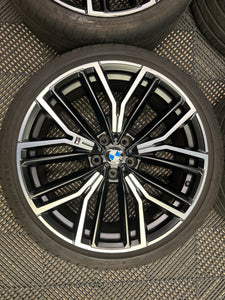 BMW OEM G30 G31 5 SERIES 846M M 20" Set 4 ALLOY WHEELS & TYRES M SPORT LCI OEM USED