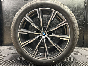 BMW OEM G05 X5 G06 X6 740M GREY M Star Spoke 20" Wheel REAR SPARE 8071997